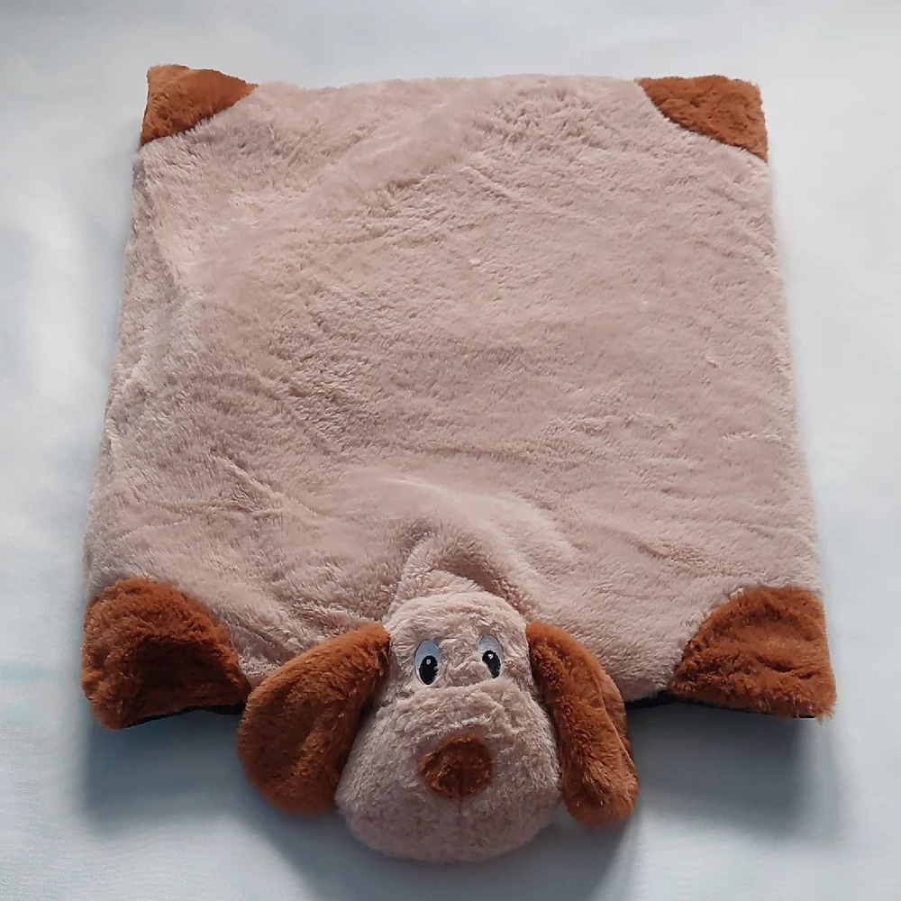 Plush Dog‎ Blanket with Brown Accents